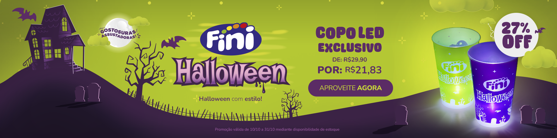 Halloween 10/10-31/10 - Copo Led Halloween 10/10-31/10 - Copo Led