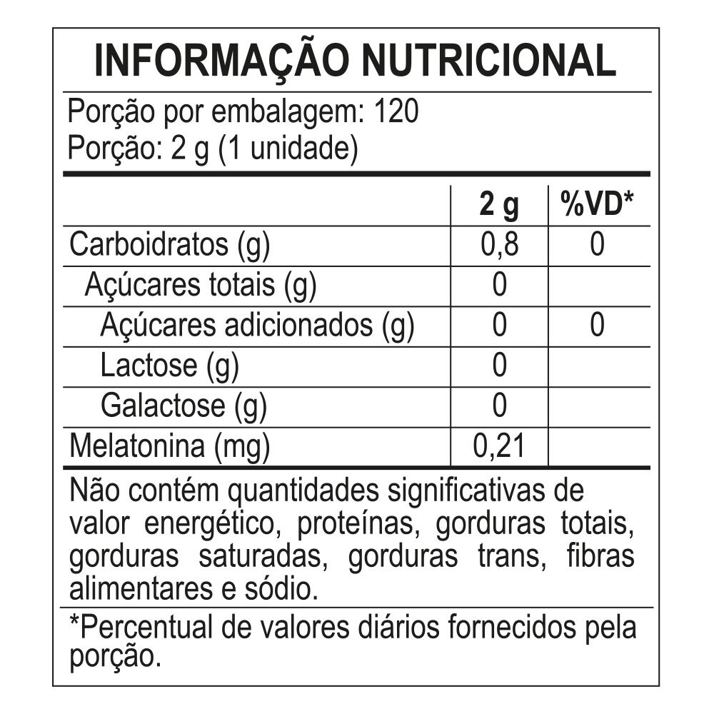 Melatonina 120 unidades