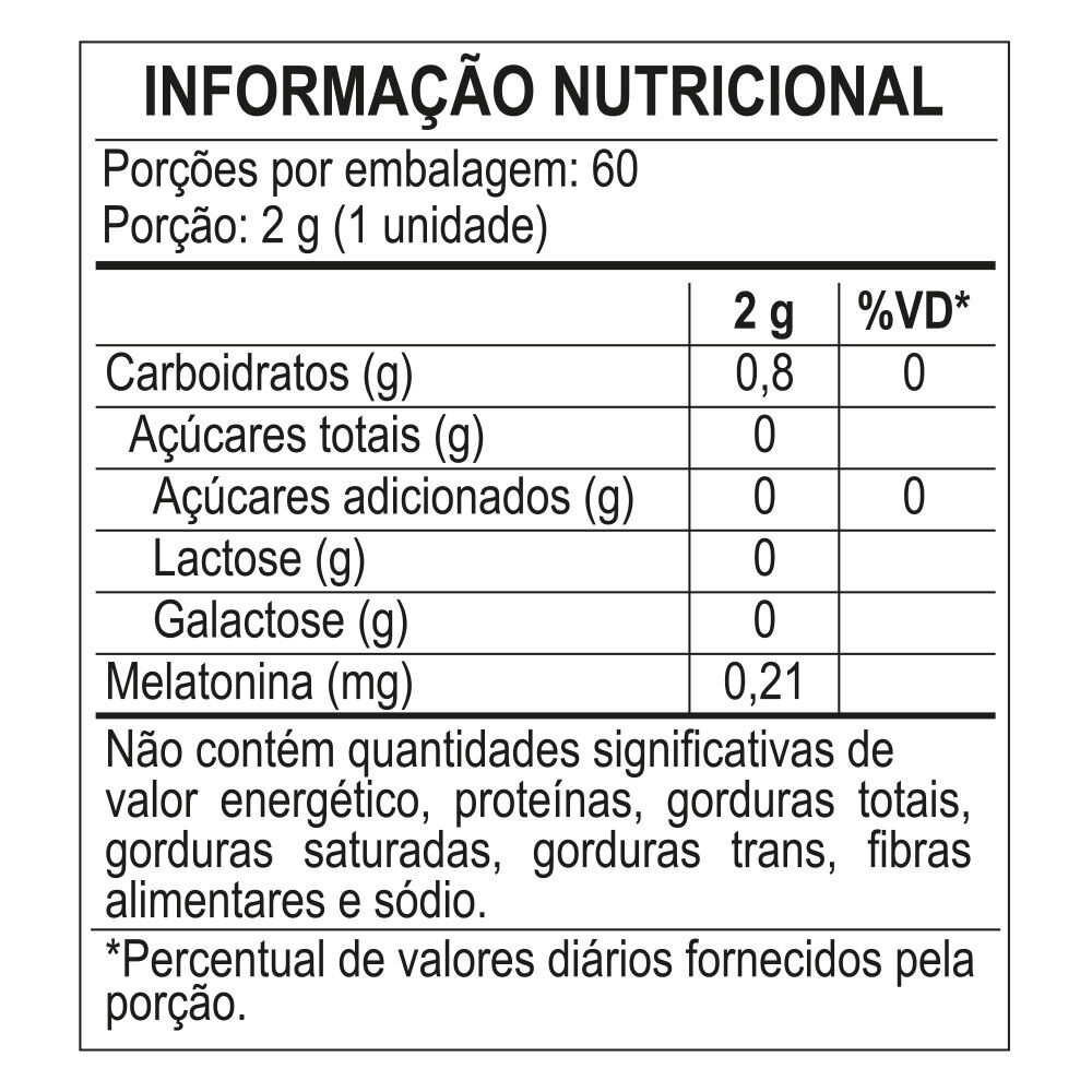 Melatonina 60 unidades