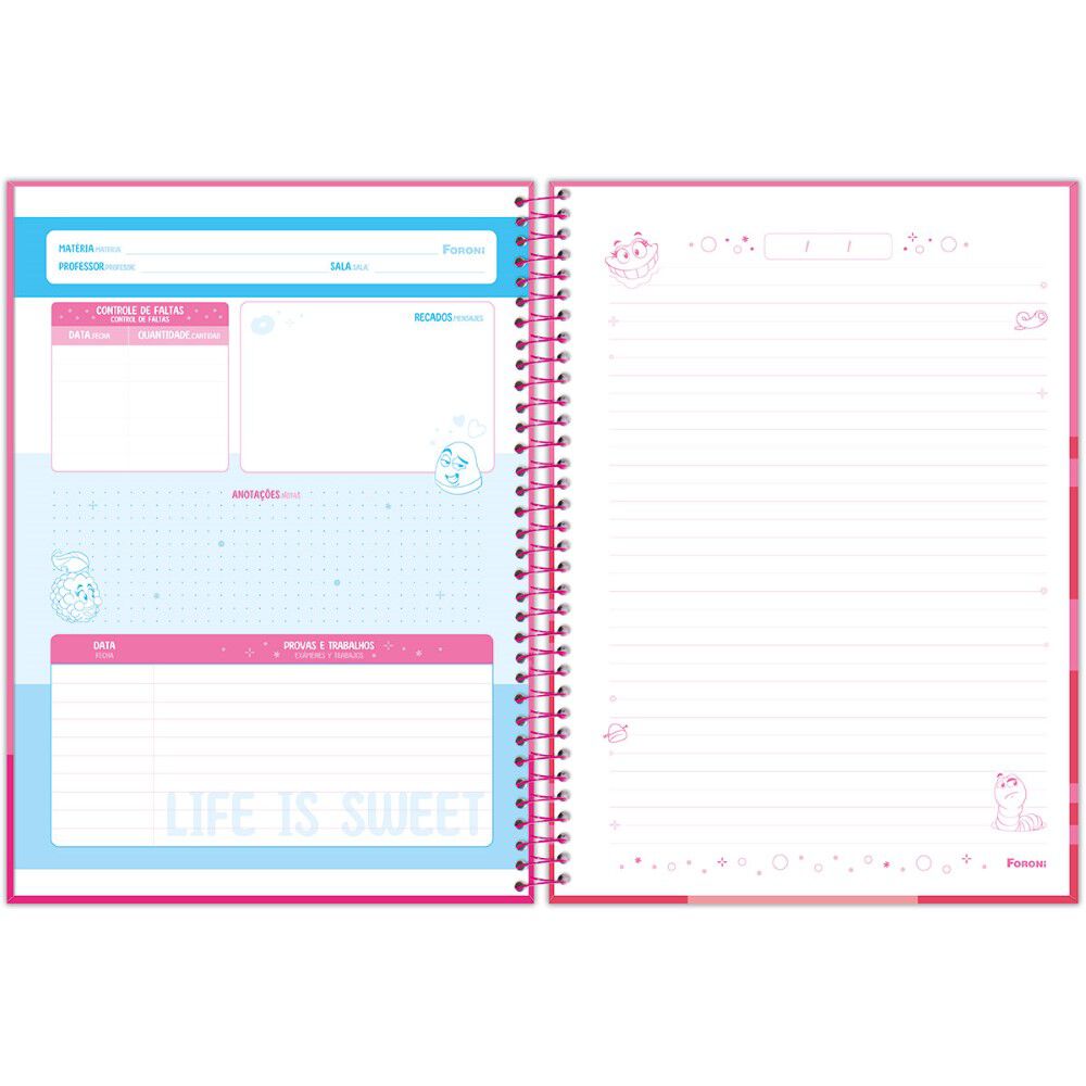 Caderno Universit&aacute;rio 80 Folhas 1 Mat&eacute;ria Banana - Fini