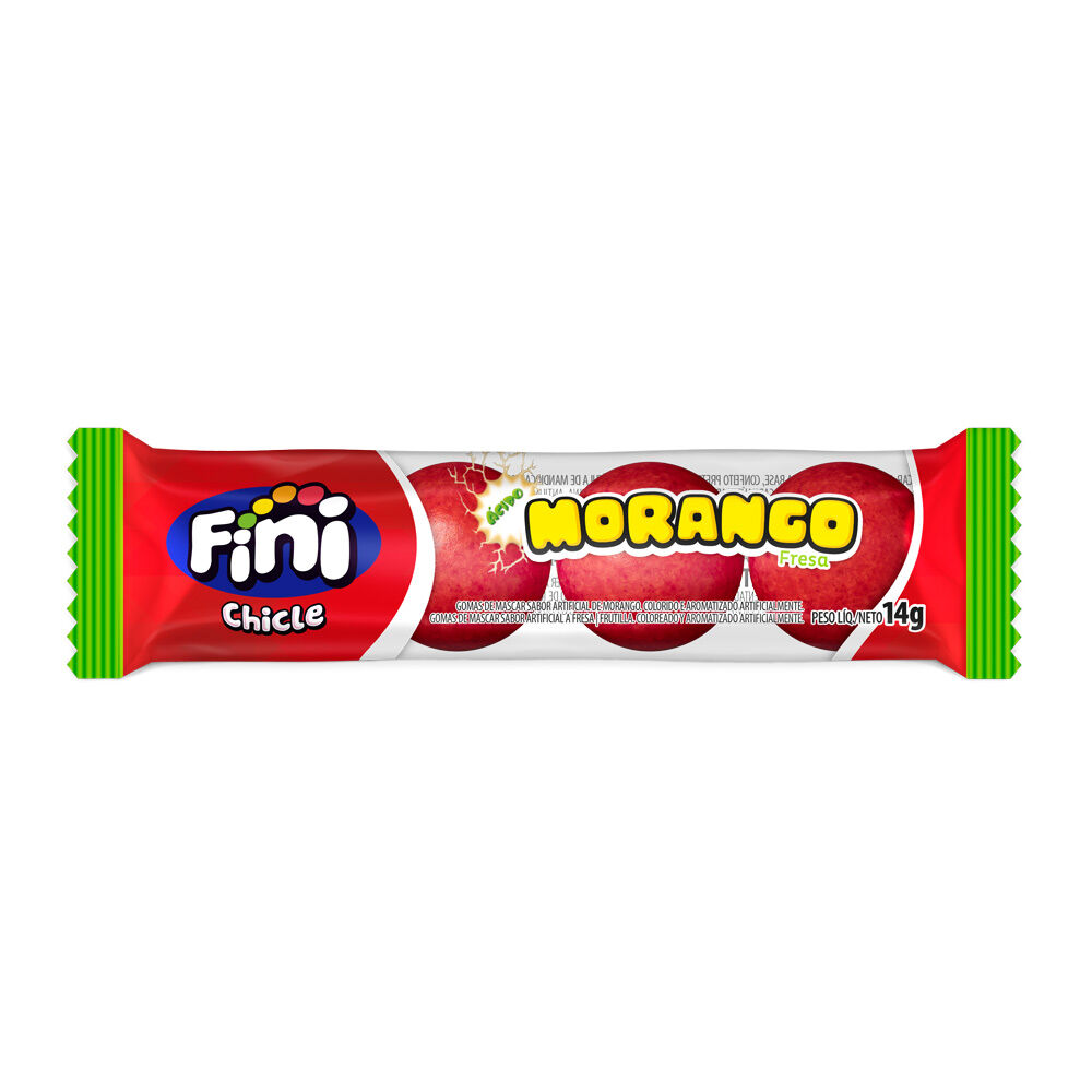 Morango Azedinho com 18 unidades de 14g cada - Fini