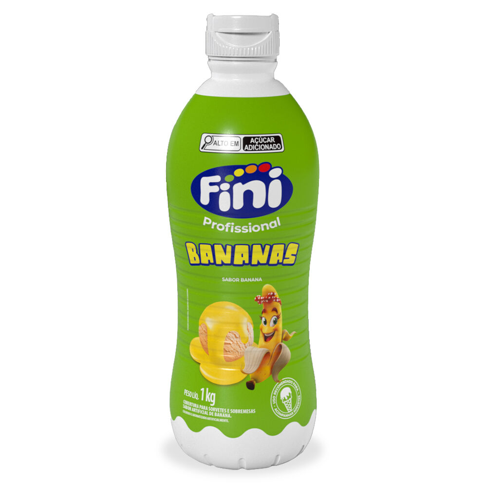 Calda Para Sorvete Banana 1kg - Fini