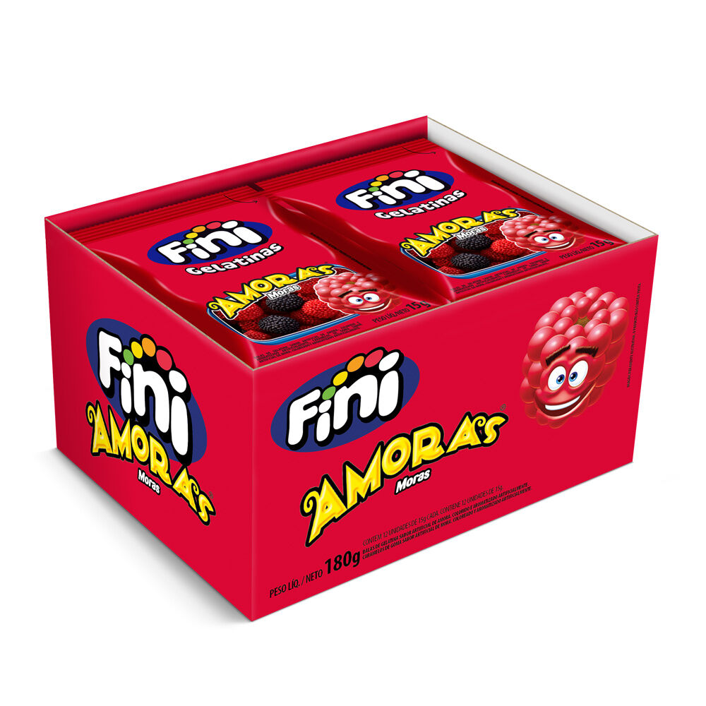 Mini Amoras com 12 pacotes de 15g cada - Fini