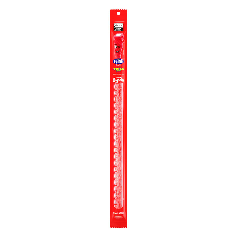 Tubes Morango Azedinho com 24 unidades de 27g - Fini