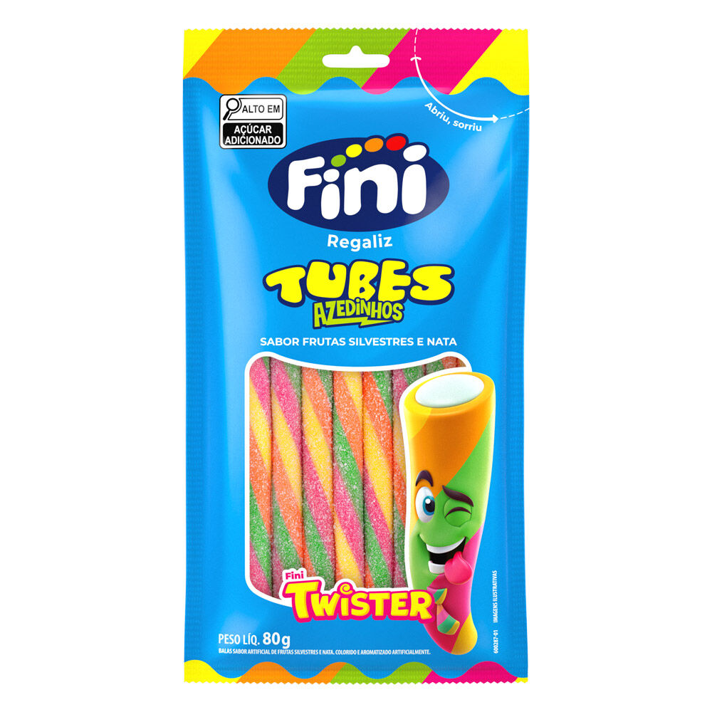 Tubes Twister Azedinho 80g - Fini
