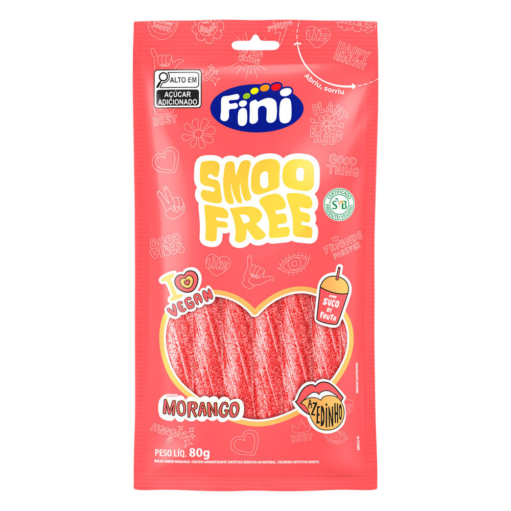 Smoofree Tubes Morango Cítrico 80g - Fini
