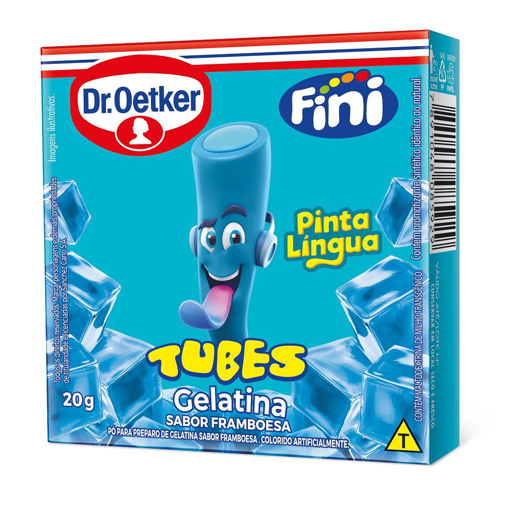 Gelatina Tubes Pinta L&iacute;ngua 20g - Fini