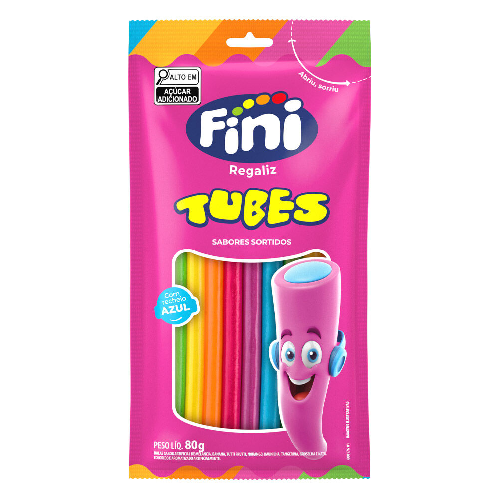 Tubes arco-íris 80g - Fini