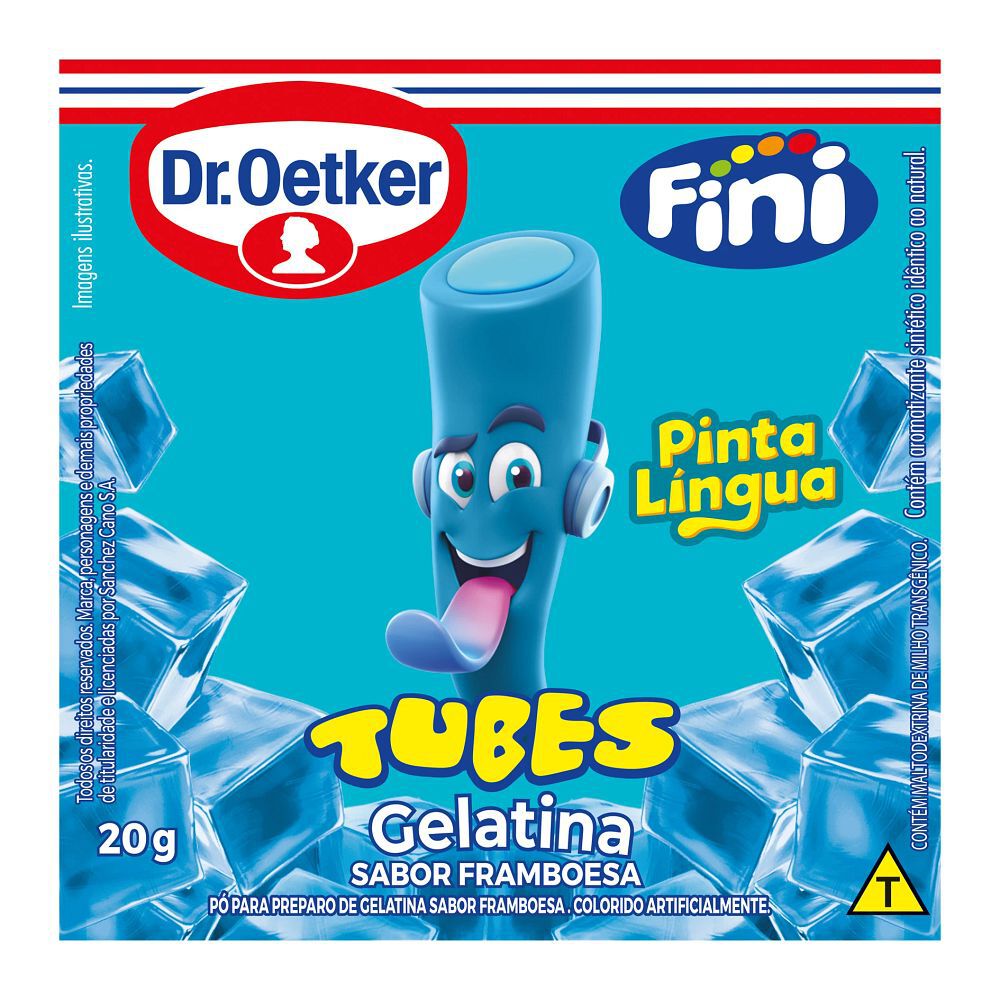 Gelatina Tubes Pinta L&iacute;ngua 20g - Fini
