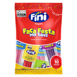 Tubes Faça Festa Mix com 10 pacotes de 15g cada - Fini
