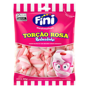 Marsh. Torção Rosa Recheadinho 80g - Fini