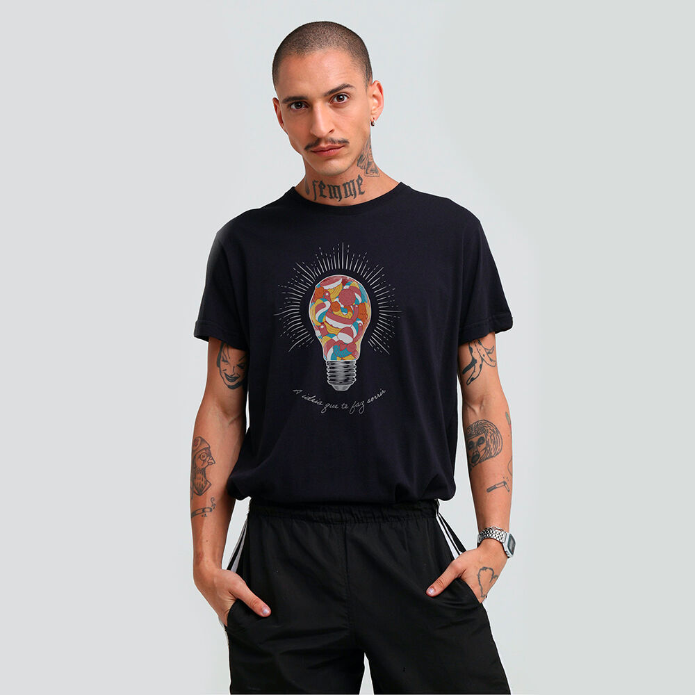 Camiseta Masculina Doce Ideia Fini - Tamanho P