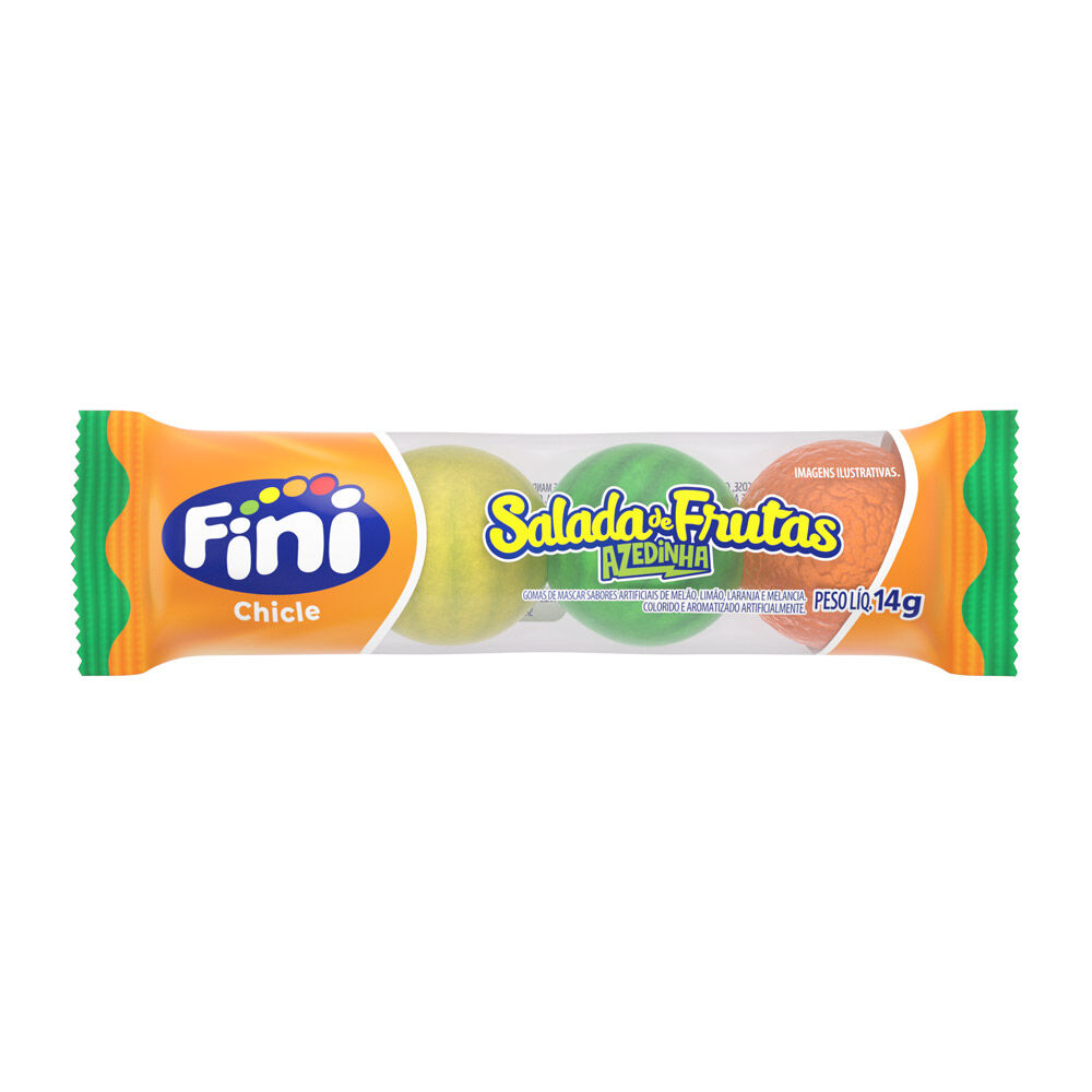 Salada de Frutas Azedinhas com 18 unidades de 14g cada - Fini