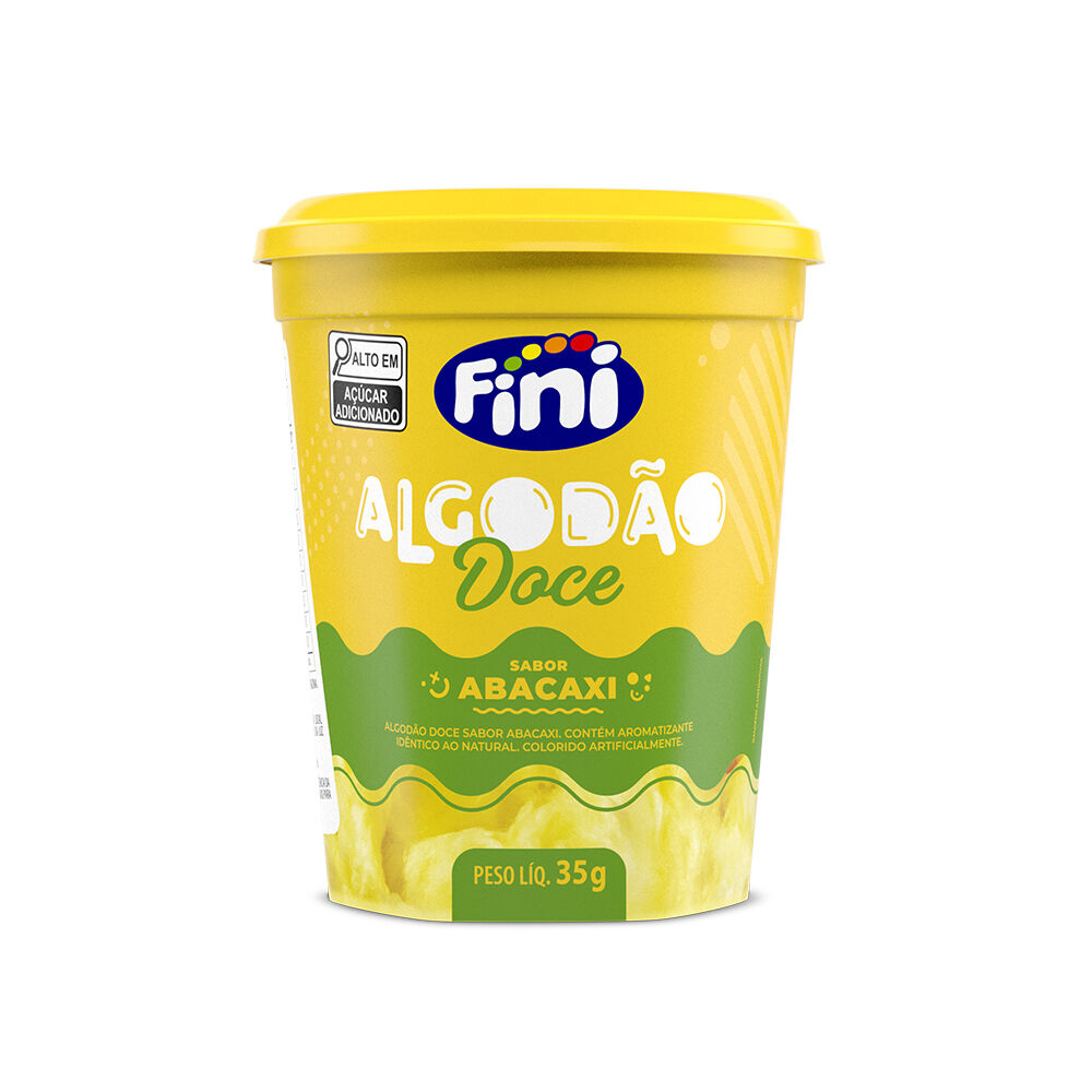 Algod&atilde;o Doce Abacaxi 35g&nbsp;- Fini
