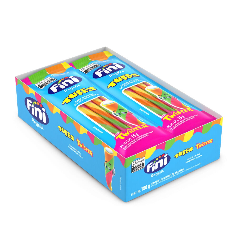 Tubes Twister com 12x15g cada - Fini