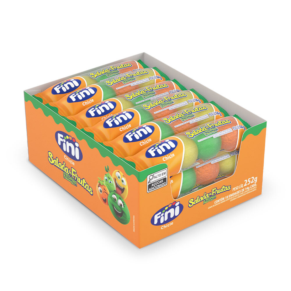Salada de Frutas Azedinhas com 18 unidades de 14g cada - Fini