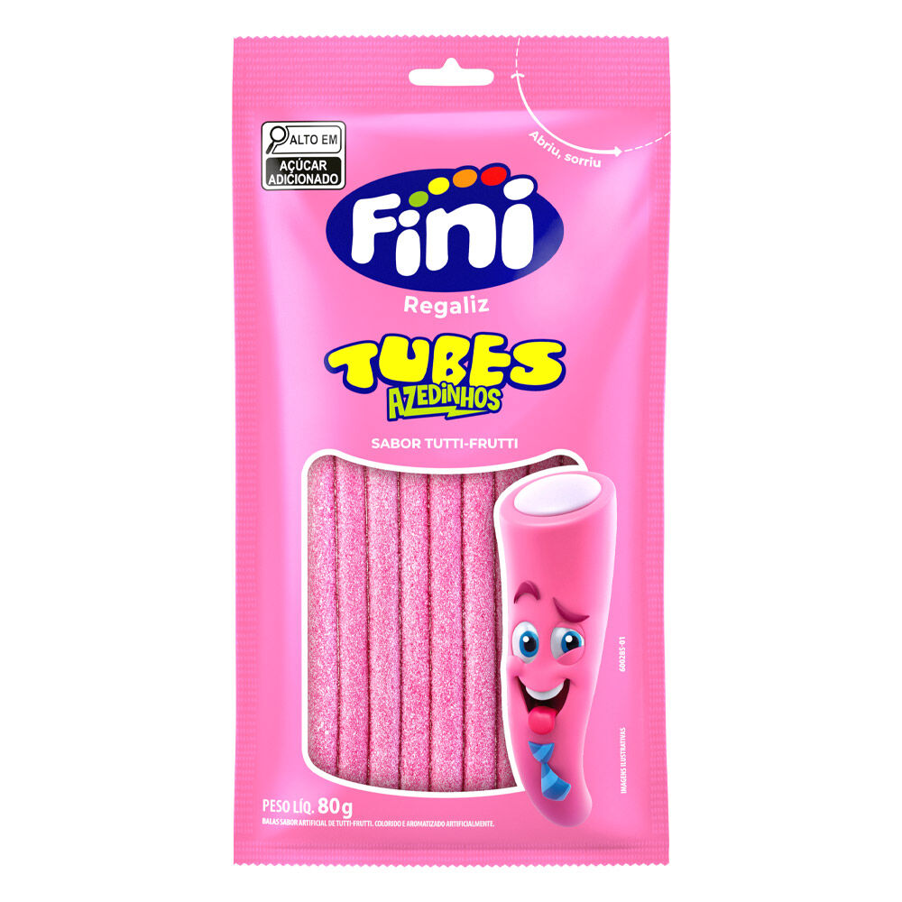 Tubes Tutti Frutti Azedinho  80g - Fini
