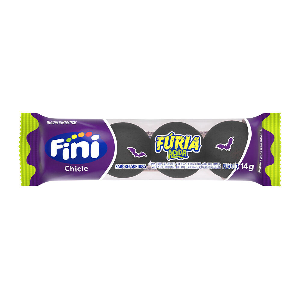 Chicle Fúria Ácida 140g - Fini