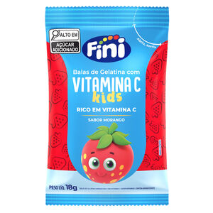 Vitamina C Morango kids 18g - Fini