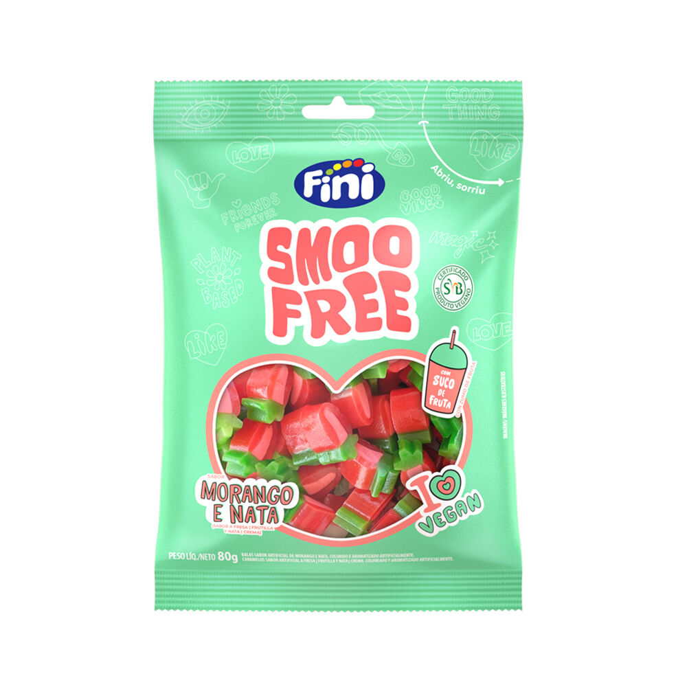 Smoofree Morango Frutti Attack 80g - Fini