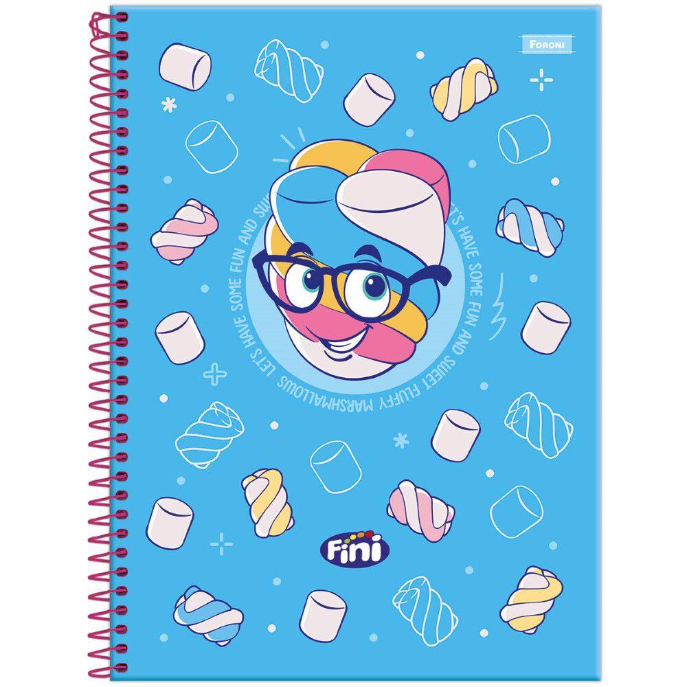 Caderno Universit&aacute;rio 80 Folhas 1 Mat&eacute;ria Marsh - Fini