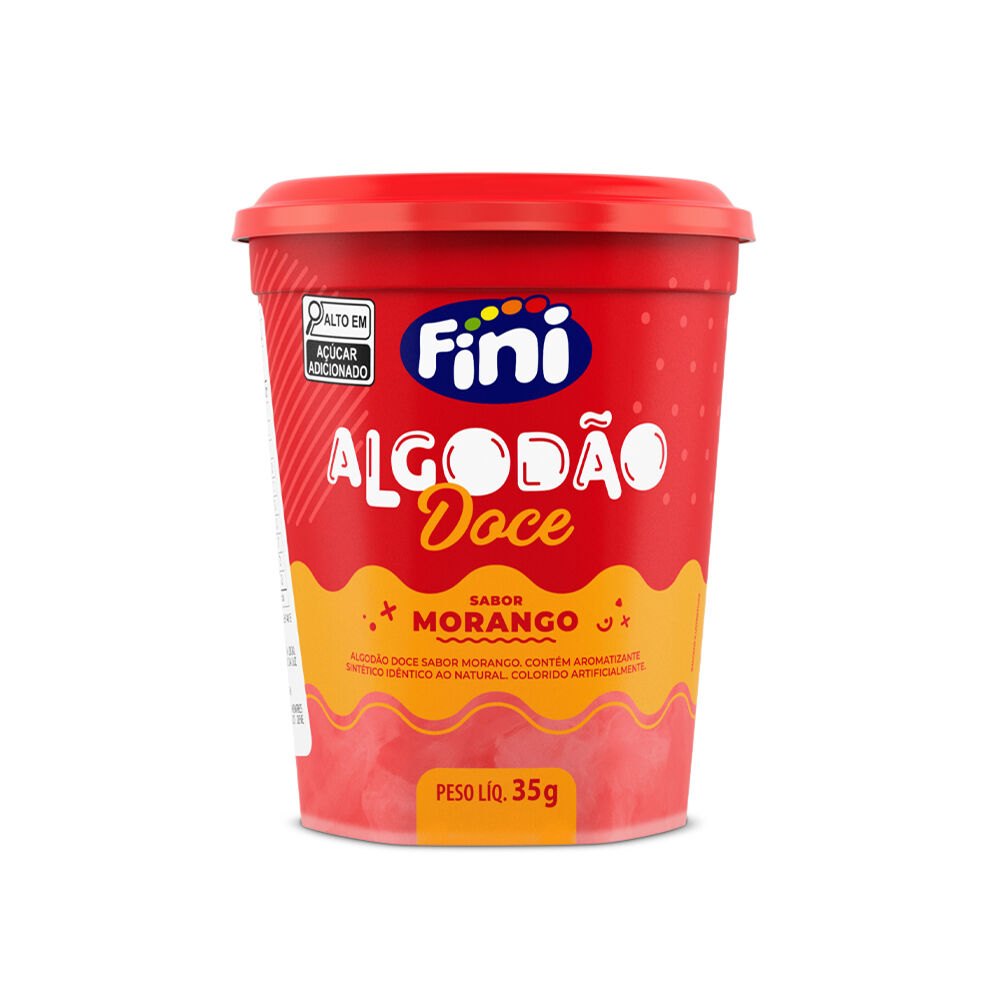 Algodão Doce Morango 35g - Fini