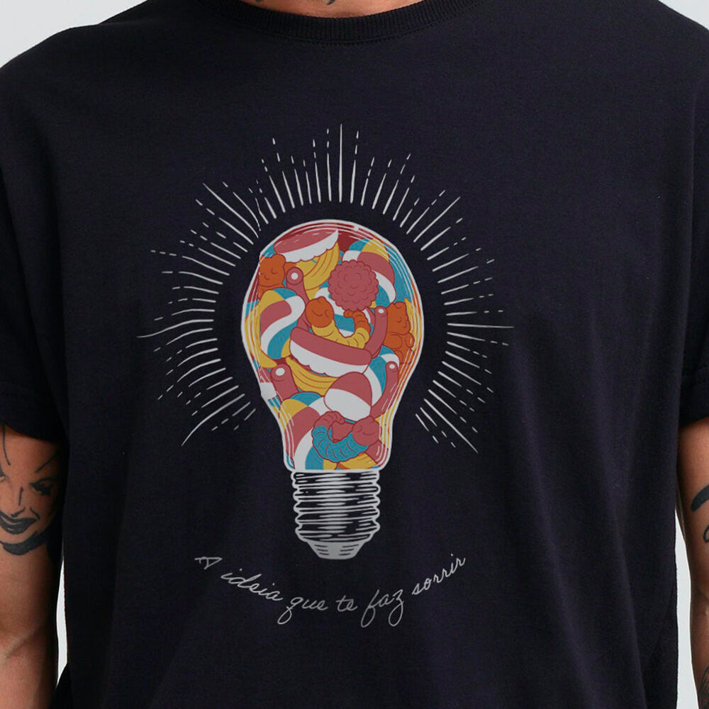 Camiseta Masculina Doce Ideia Fini - Tamanho P
