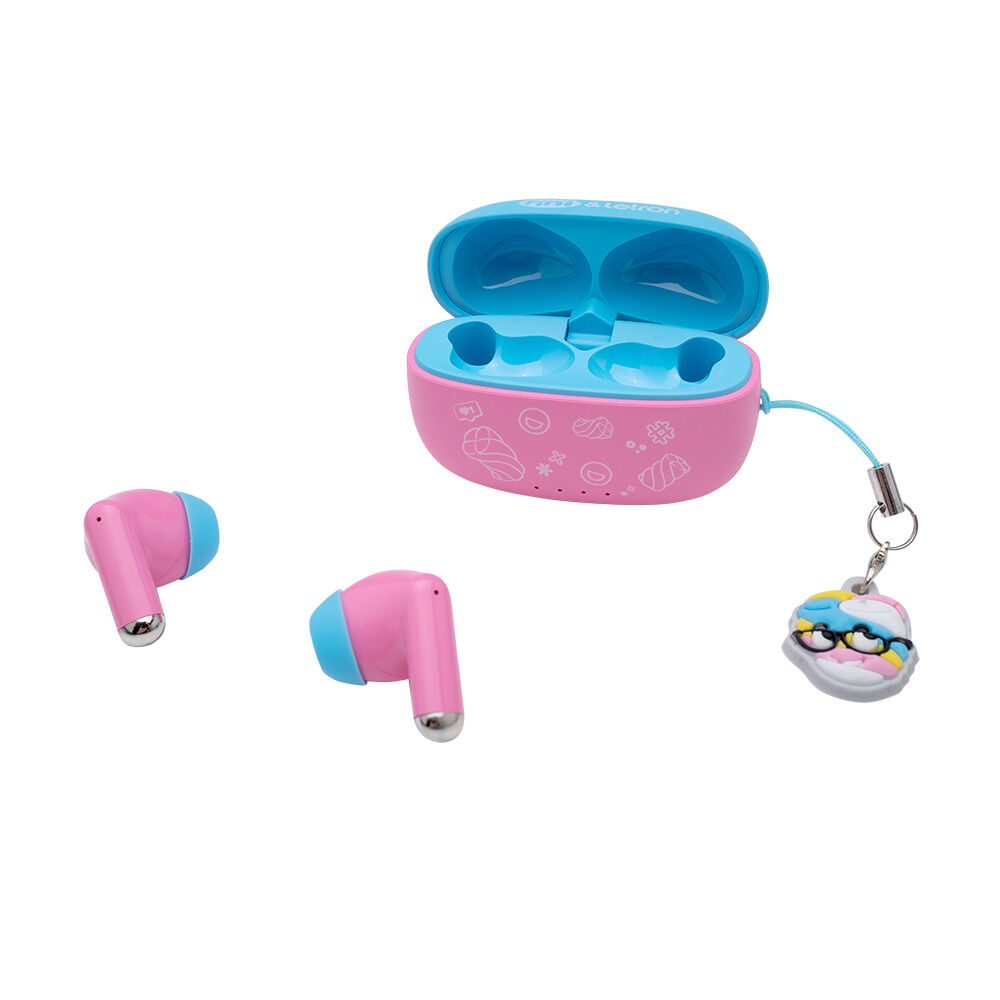Fone de Ouvido sem Fio Bluetooth 5.3, Rosa e Azul - Fini