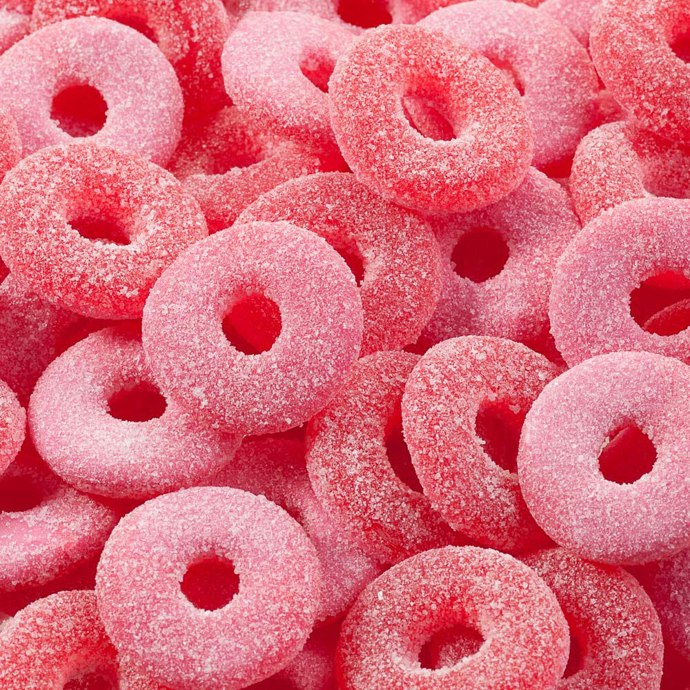 Aros de Morango Azedinhos 80g - Fini