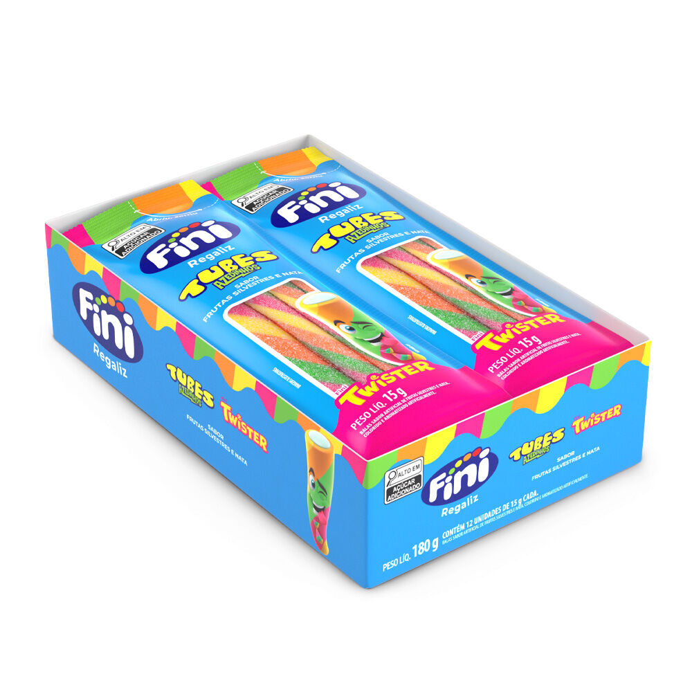 Tubes Twister Azedinho com 12x15g cada - Fini