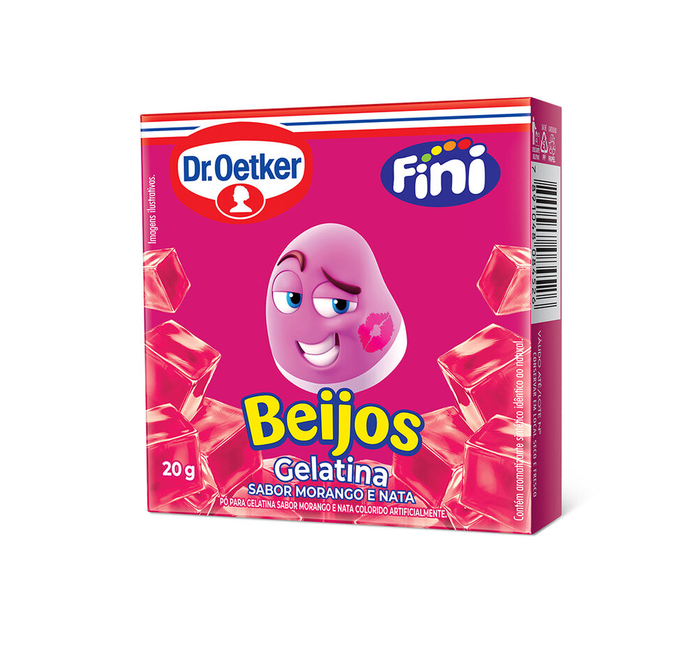 Gelatina Beijos 20g - Fini