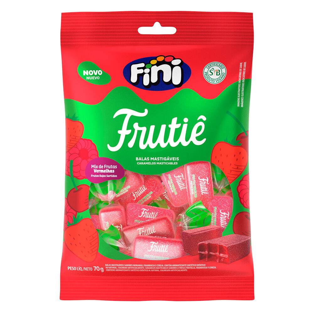 Frutiê Frutas Vermelhas 70g - Fini
