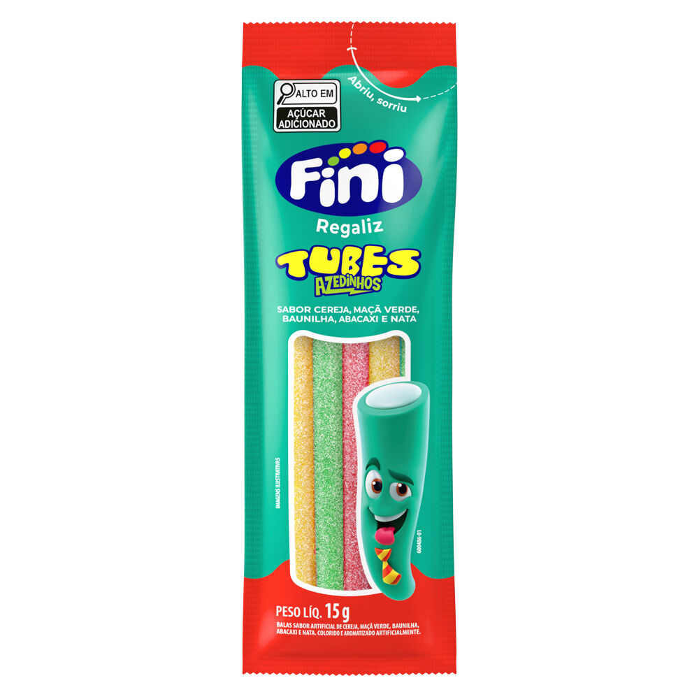 Tubes Três Cores Azedinho com 12x15g cada - Fini