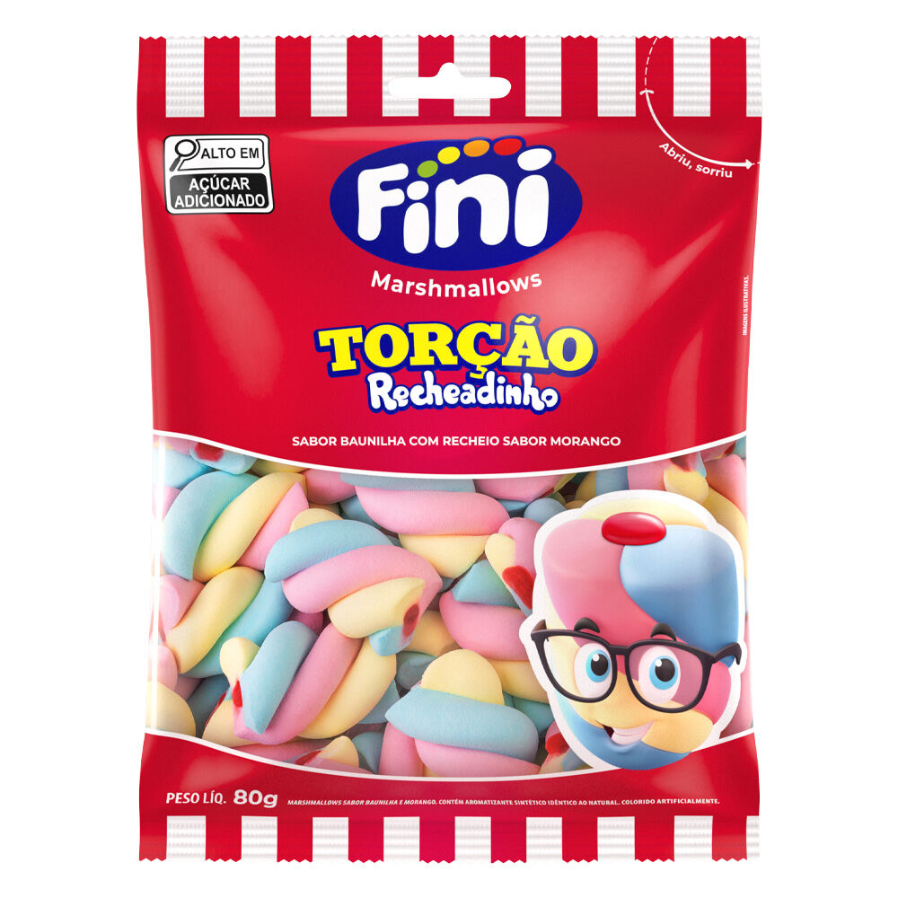 Marsh. Torção Recheadinho 80g - Fini