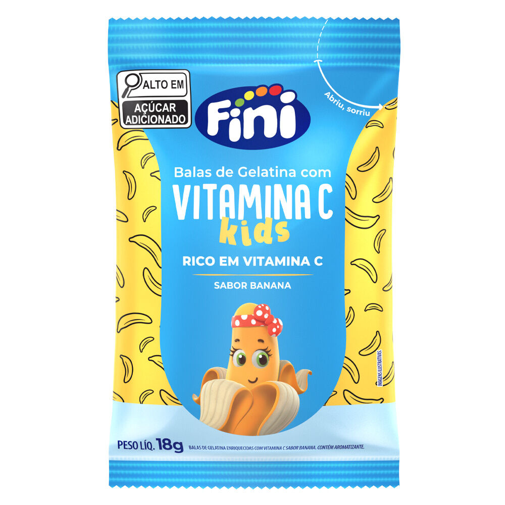 Vitamina C Bananas kids 18g - Fini