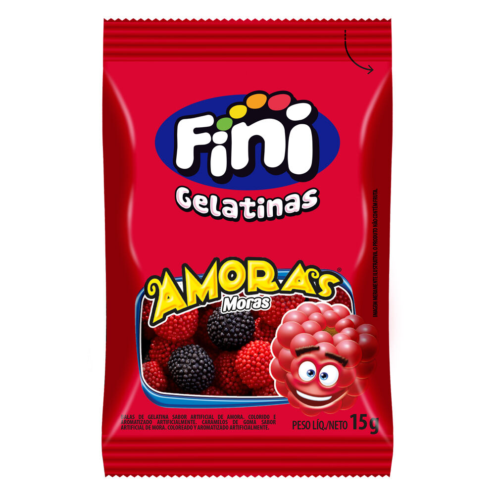 Mini Amoras com 12 pacotes de 15g cada - Fini