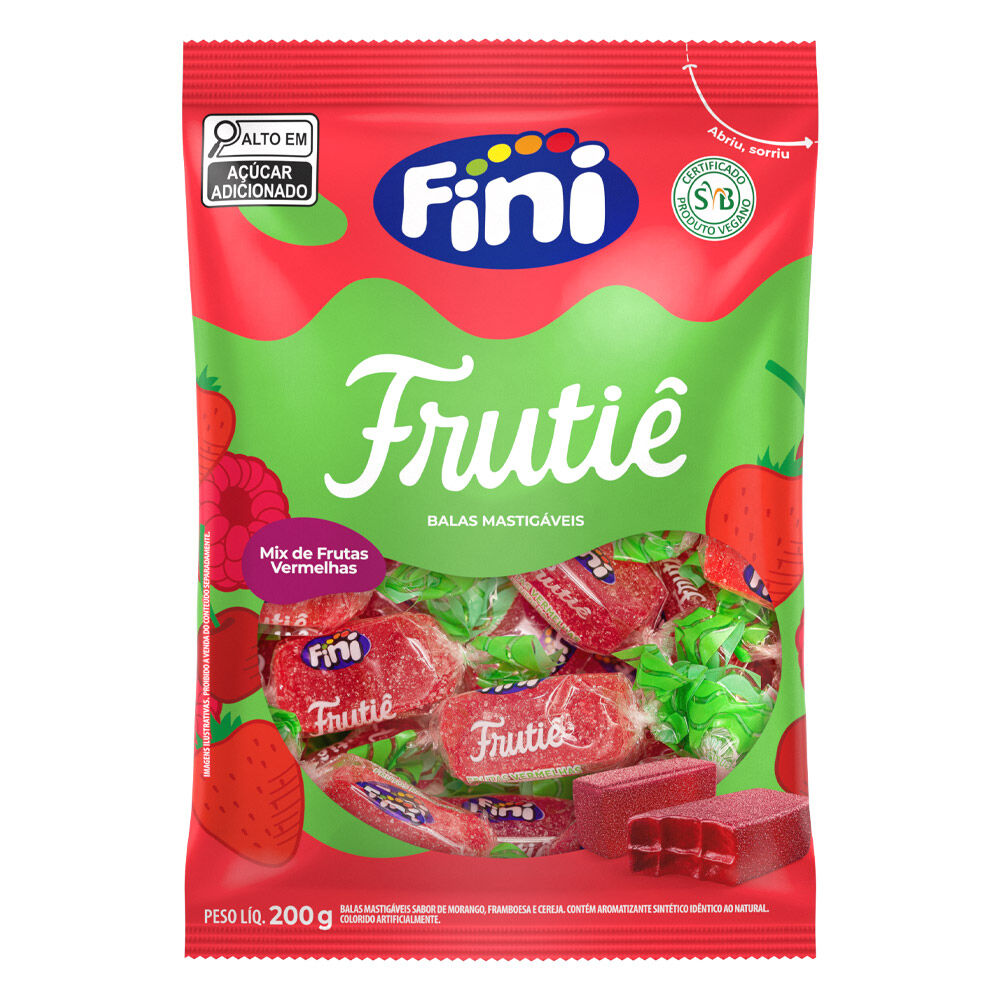 Frutiê Frutas Vermelhas 200g - Fini