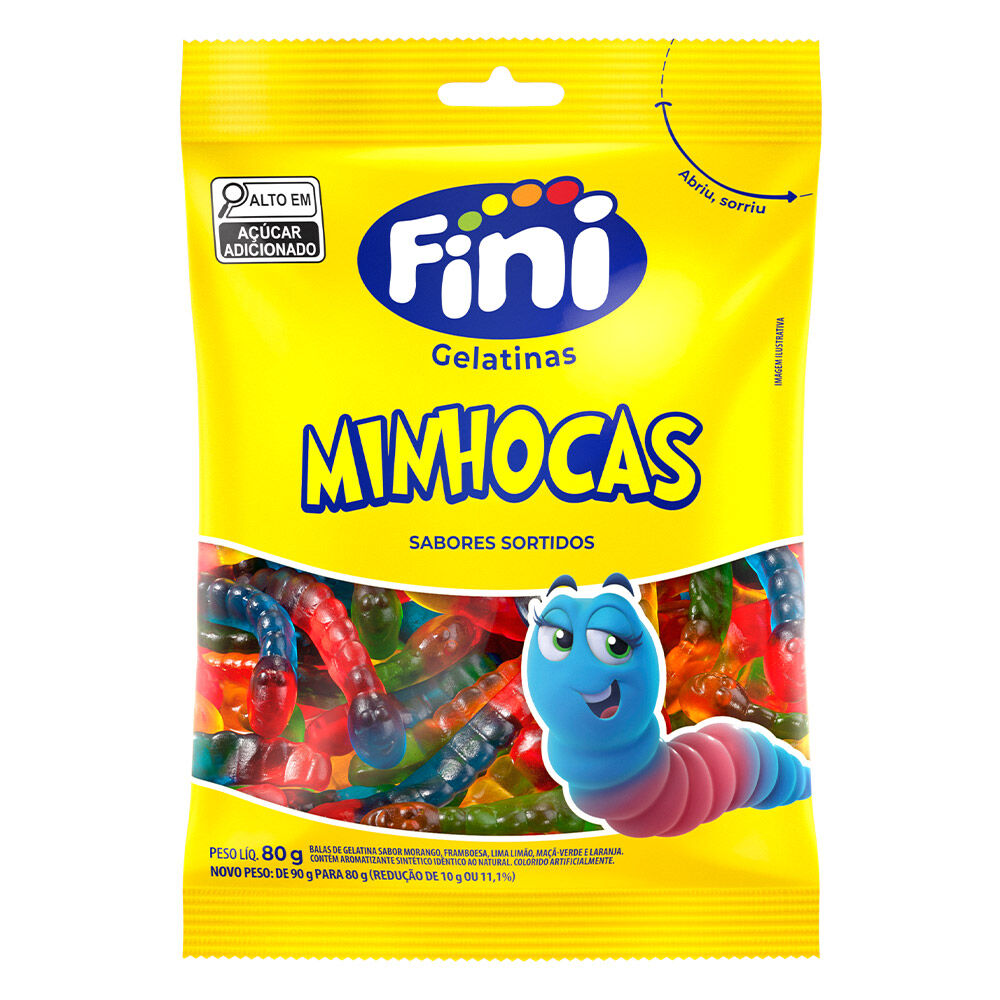 Minhocas 80g - Fini