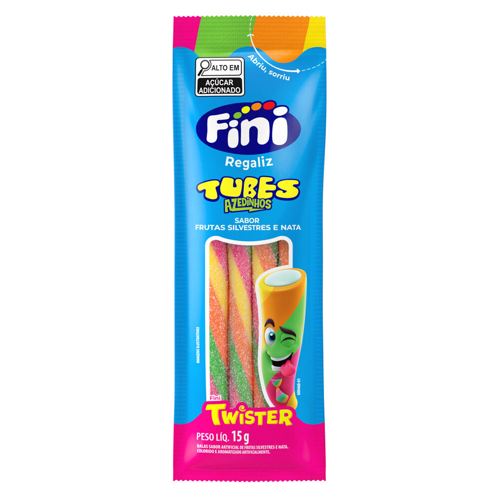 Tubes Twister Azedinho com 12x15g cada - Fini