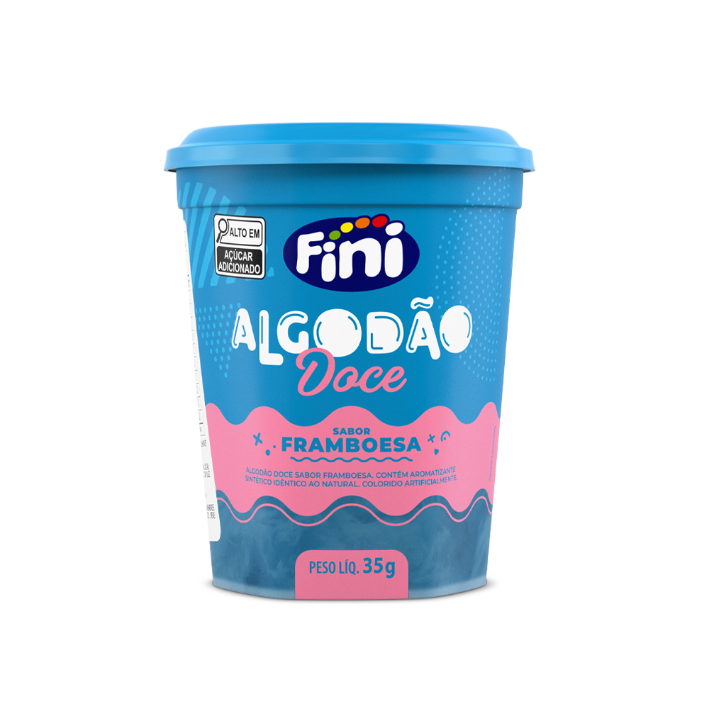 Algod&atilde;o Doce Framboesa 35g - Fini