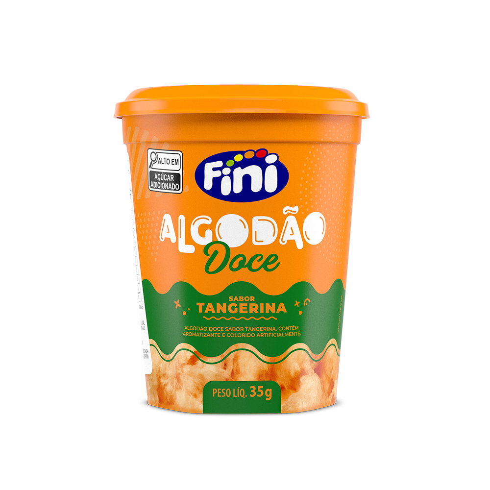 Algod&atilde;o Doce Tangerina 35g&nbsp;- Fini
