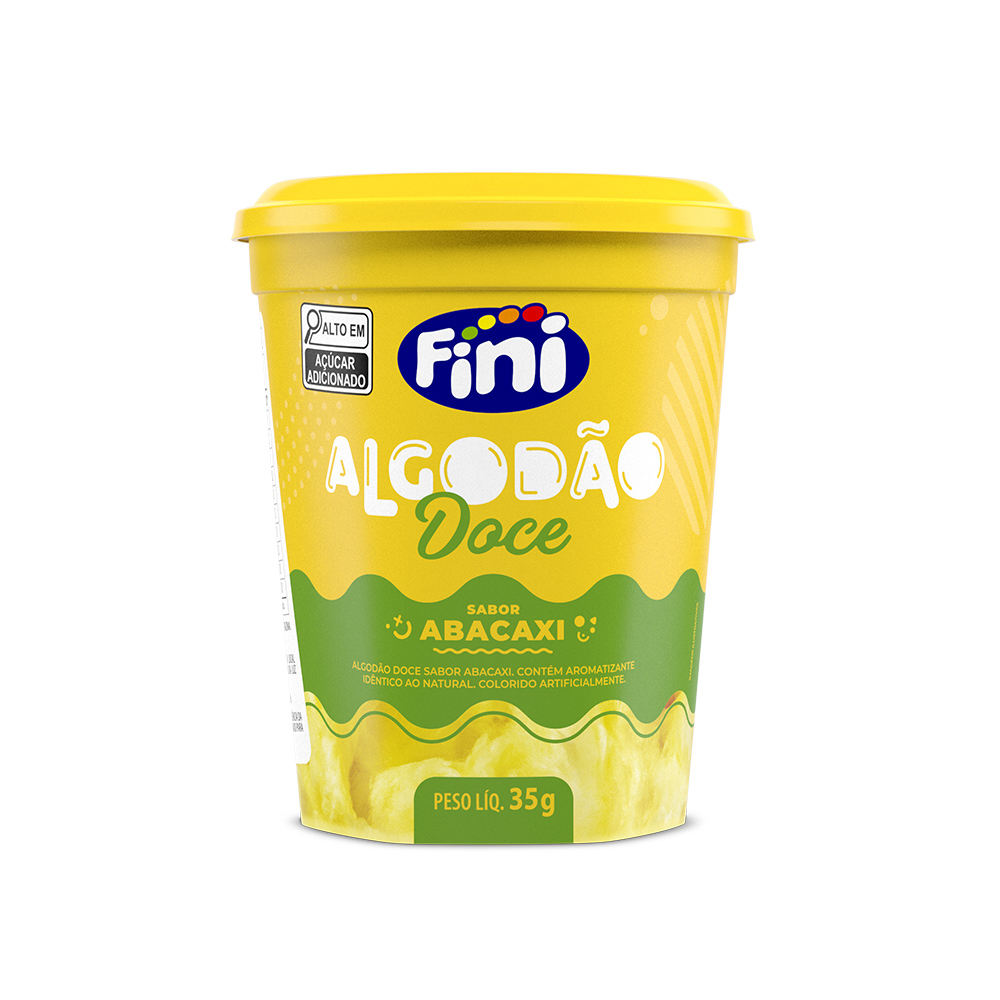 Algod&atilde;o Doce Abacaxi 35g&nbsp;- Fini