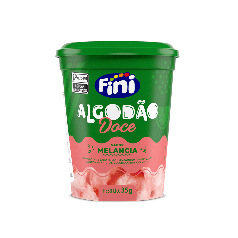Algod&atilde;o Doce Melancia 35g&nbsp;- Fini